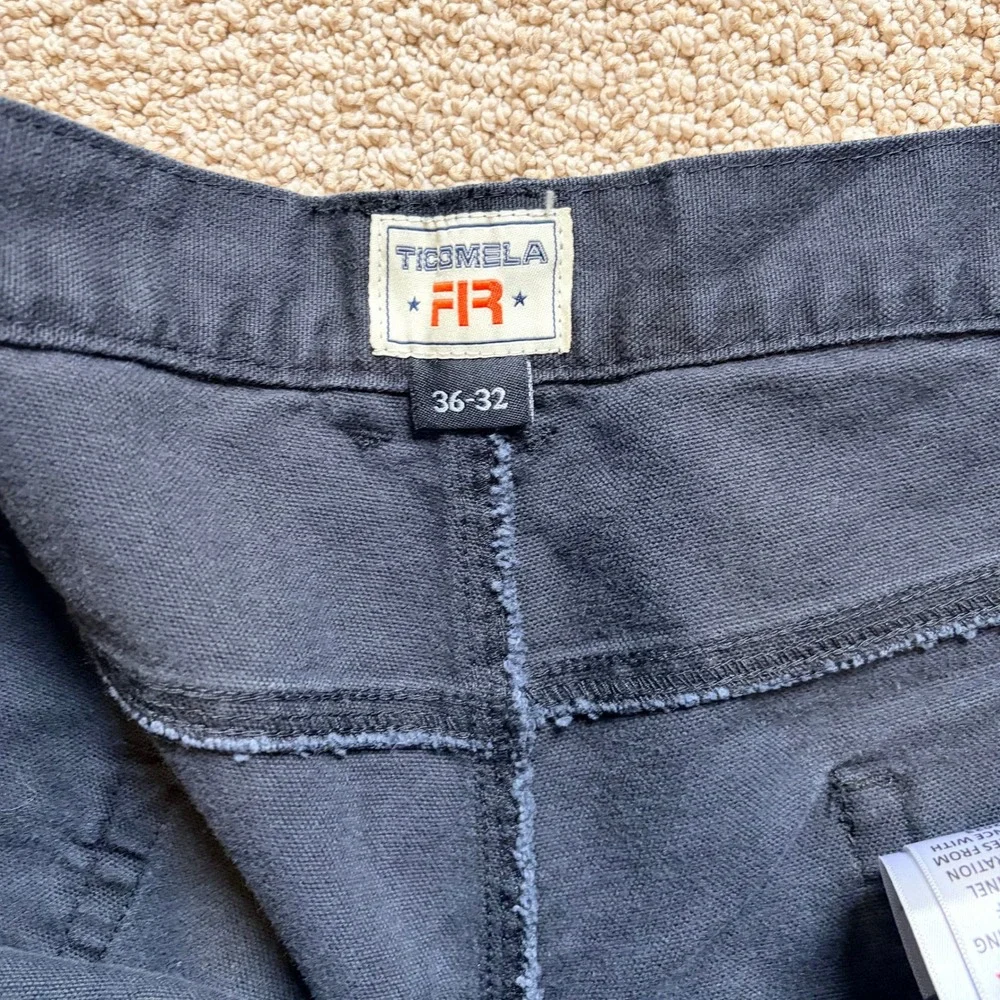 Tecmela FR‎ Flame Resistant Double Knee Work Pants Mens 36x32 Navy Blue Utility